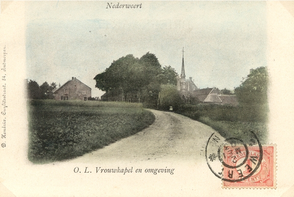 De OLV- of Straatjekapel in de Moesemansstraat in 1903