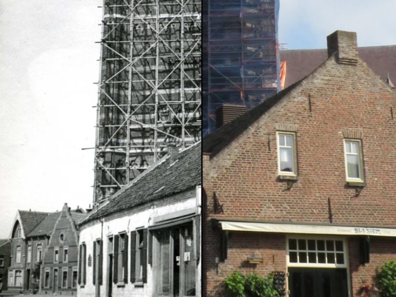 toren in steigers